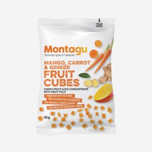 Fruit Cubes - Mango, Carrot & Ginger Flavoured (Box 10 x 50g)