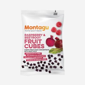 Fruit Cubes - Raspberry Flavoured (Box 10 x 50g)