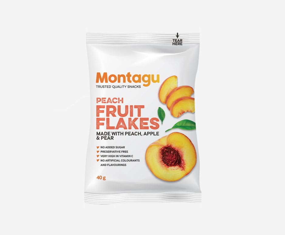 Fruit Flakes - Peach (Box 10 x 40g)