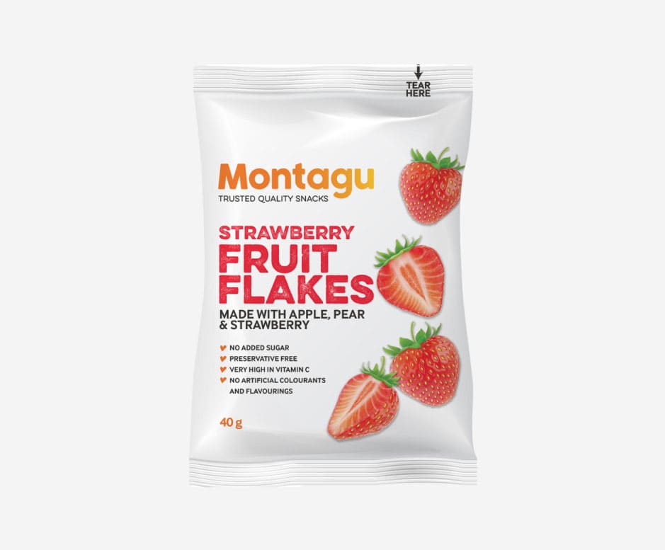 Fruit Flakes - Strawberry (Box 10 x 40g)