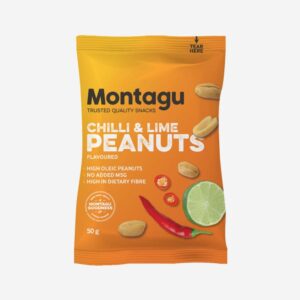 Roasted Peanuts - Chilli & Lime Flavoured (Box 10 x 50g)