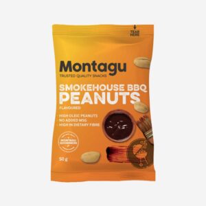 Roasted Peanuts - Smokehouse BBQ Flavoured (Box 10 x 50g)