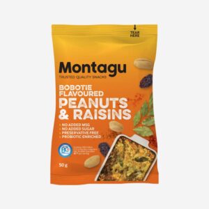Peanuts & Raisins Mix - Bobotie Flavoured (Box 10 x 50g)